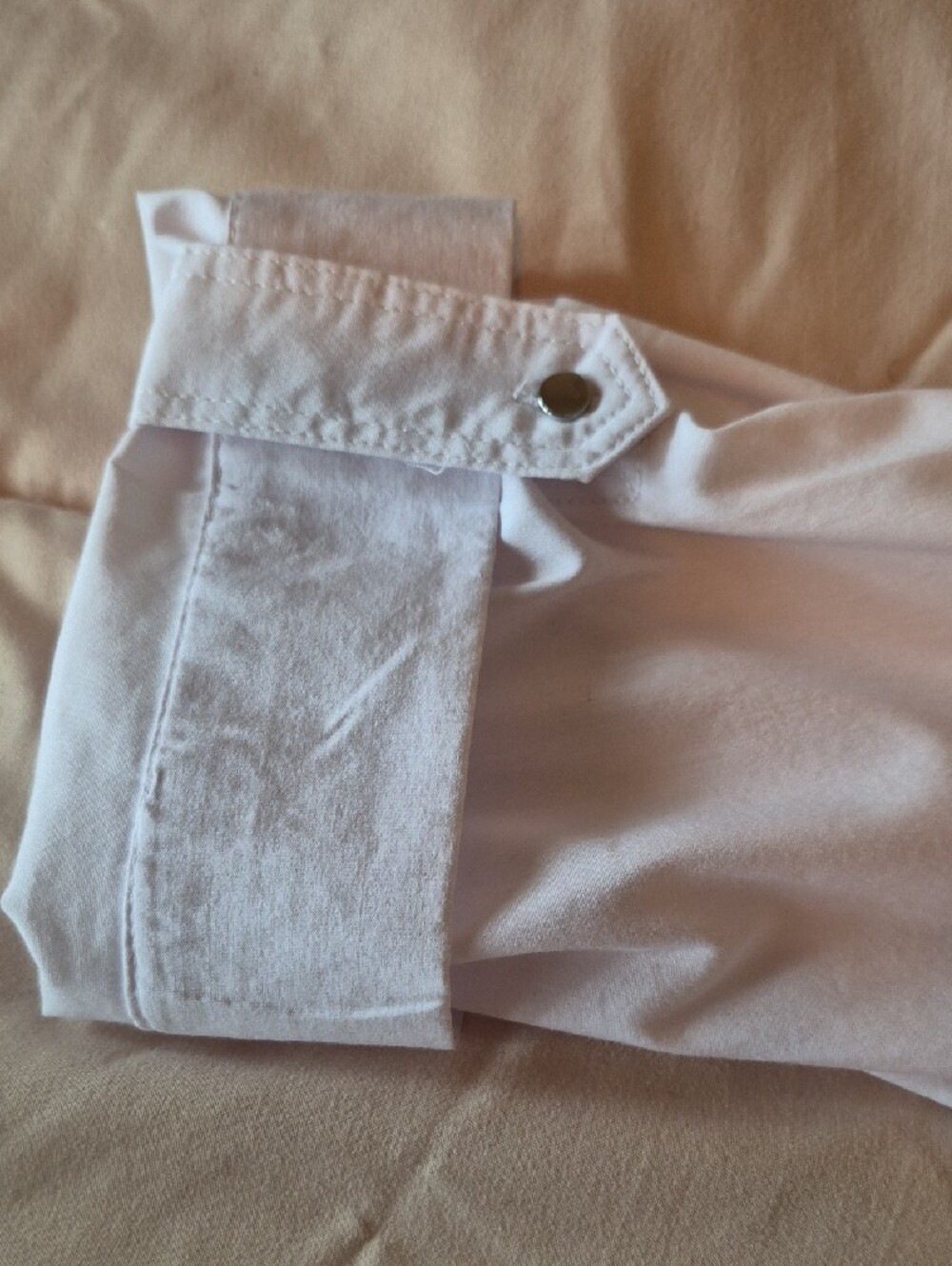 Zac & Rachel White Casual Button-Down Shirt with Chest Pockets - Picture 3 of 5
